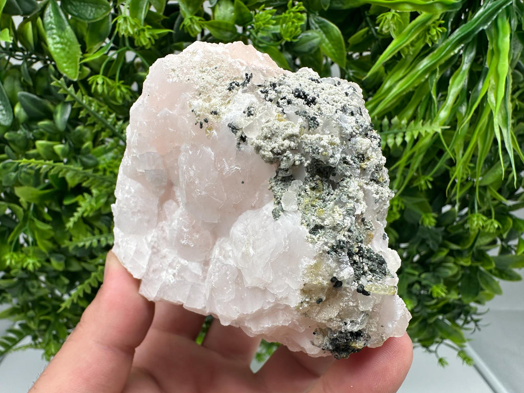 UV Mangano Calcite: Borieva Mine, Bulgaria Crystal Decor
