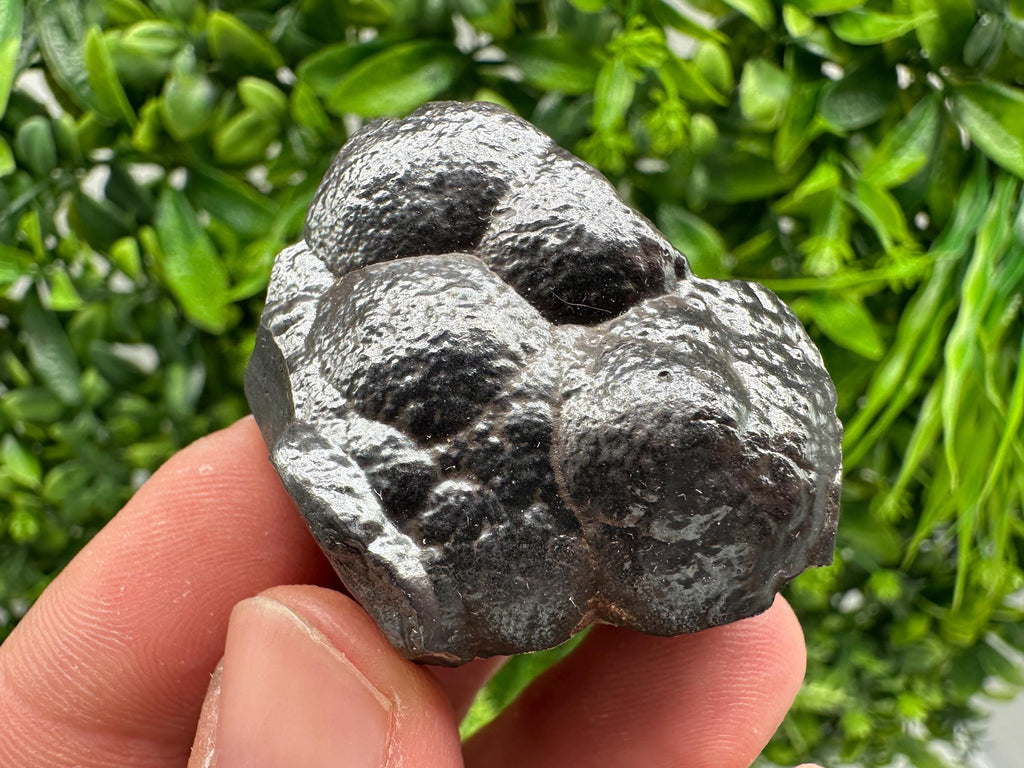 Botryoidal Black Hematite Specimen: Moroccan Crystal for Reiki Chakra