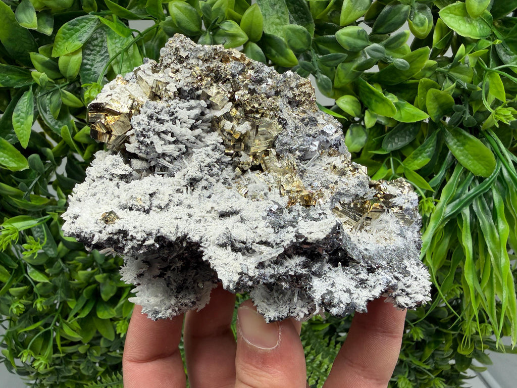 Pyrite Sphalerite Quartz  Mineral Specimen, Krushev dol Mine