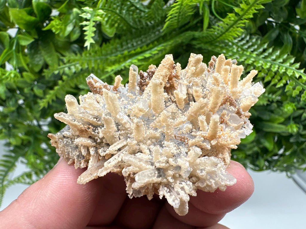 White Calcite Quartz Cluster, Madan Bulgaria, Natural Mineral Specimen