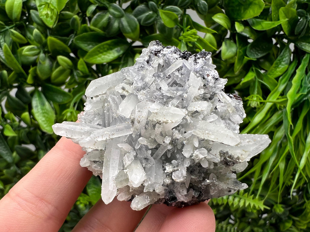 Transparent Quartz Cluster, Borieva Mine Mineral Specimen, Home Decor Crystal