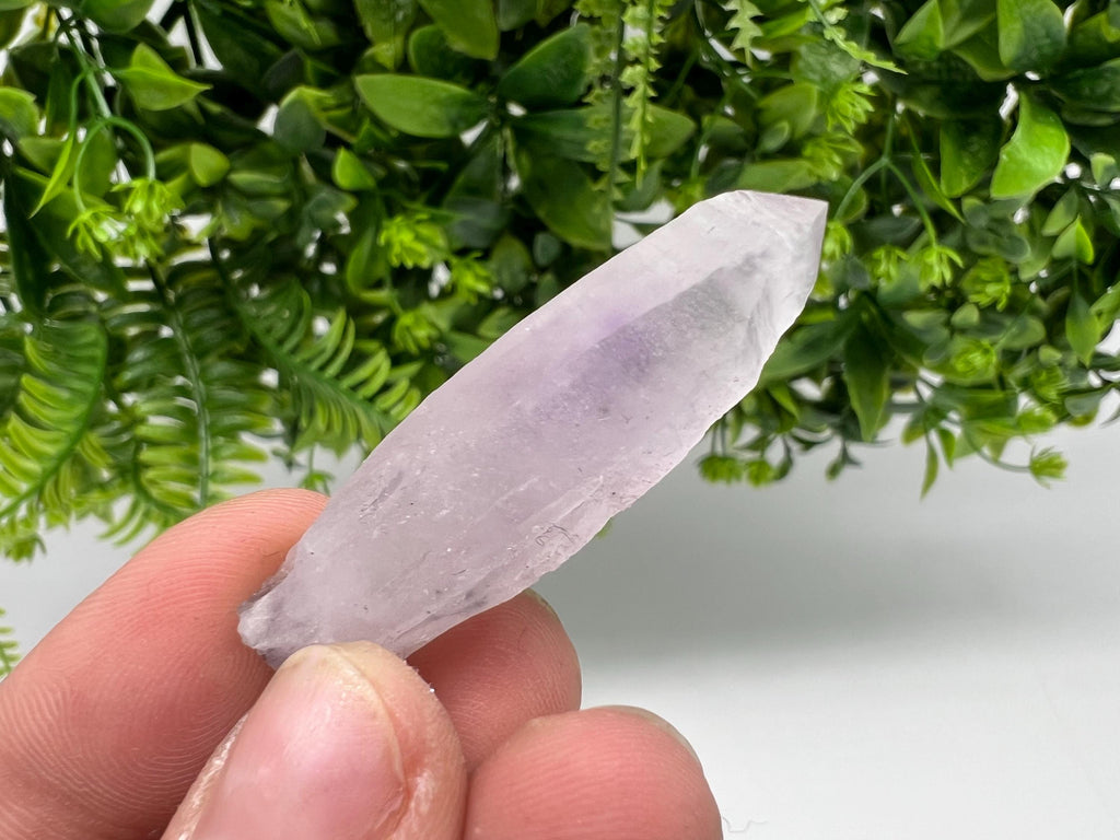 Amethyst Phantom Quartz Crystal, Chalcedony Chlorite Inclusion, Laki Bulgaria