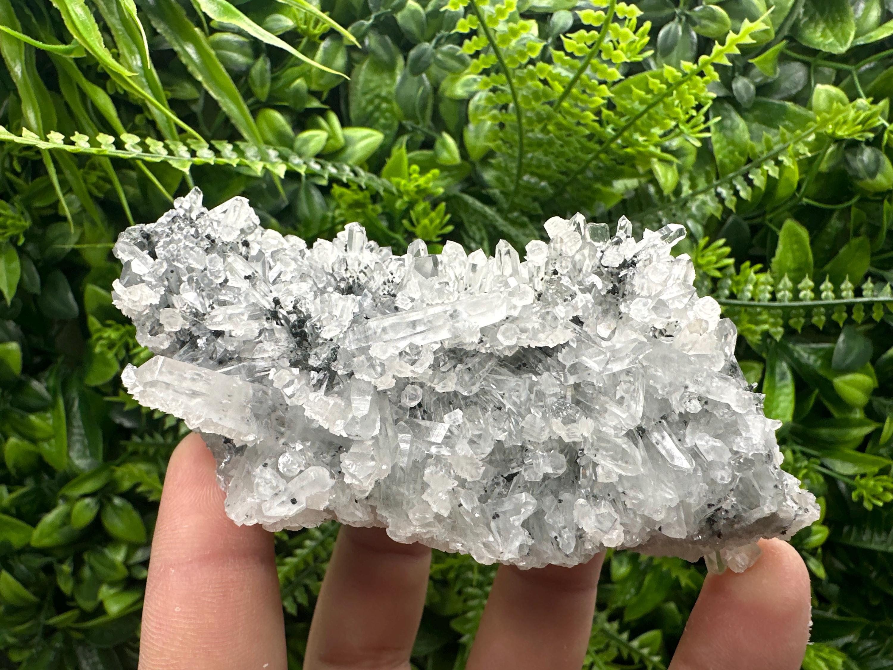 Transparent Quartz Cluster, Borieva Mine Crystal Specimen