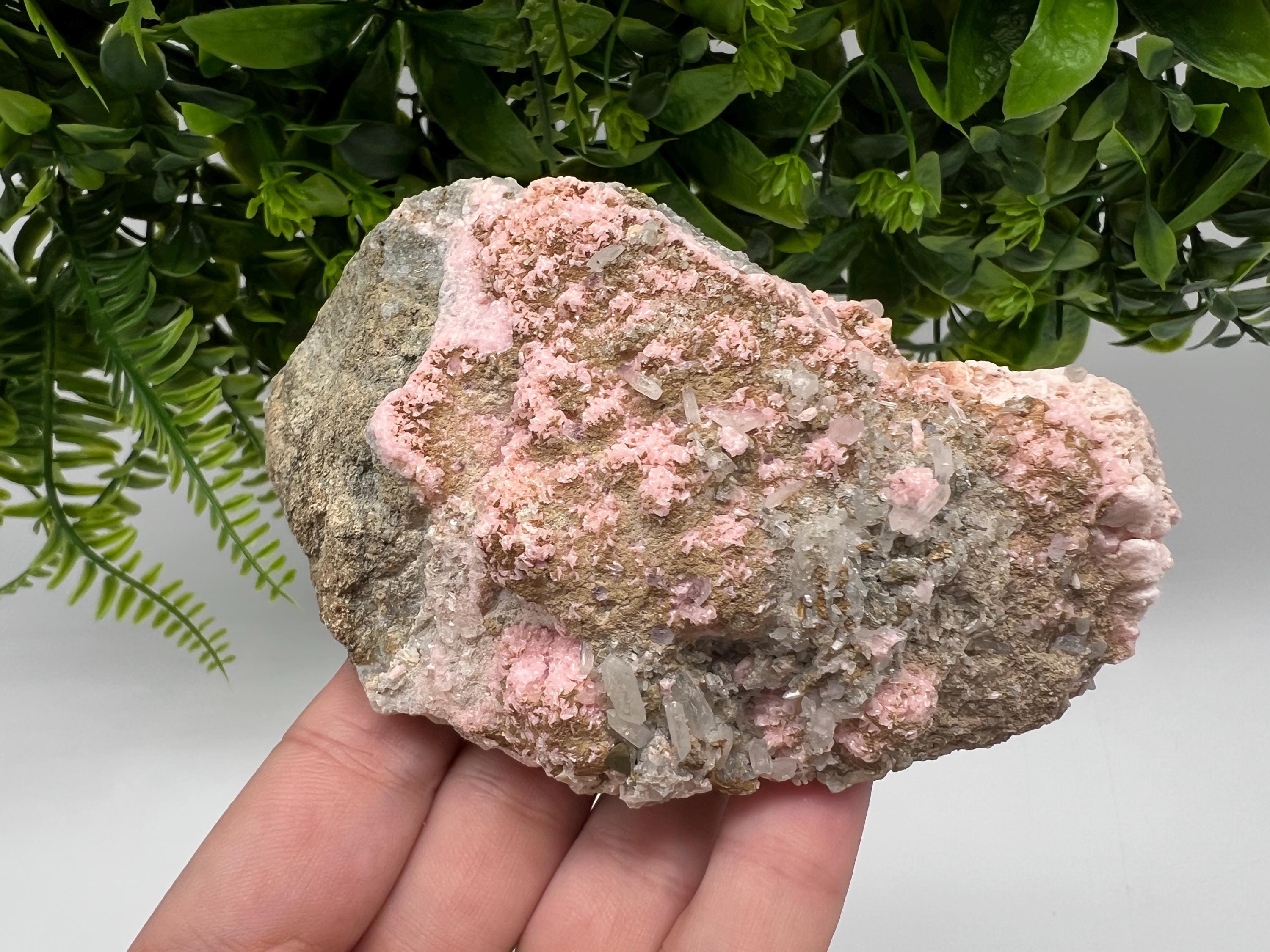 Pink Rhodochrosite Crystal: Starnica Mine, Bulgaria - Home Decor Stone