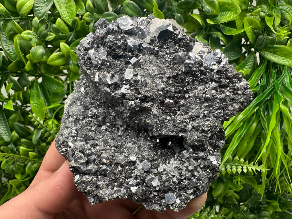 Galena Sphalerite Mineral Specimen on Matrix, Borieva Mine, Bulgaria