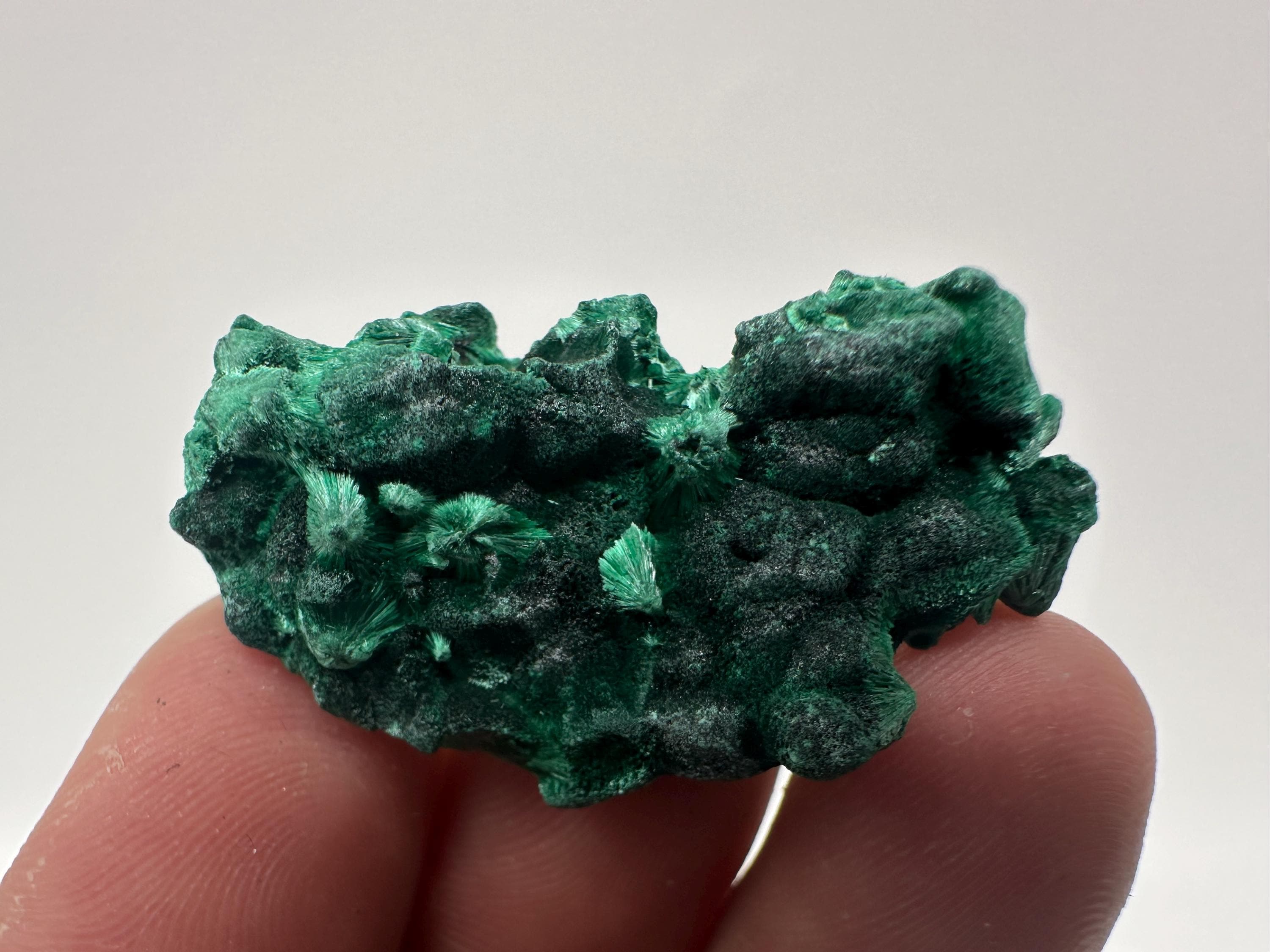 Green Polished Malachite Crystal, Congo Minerals Specimen