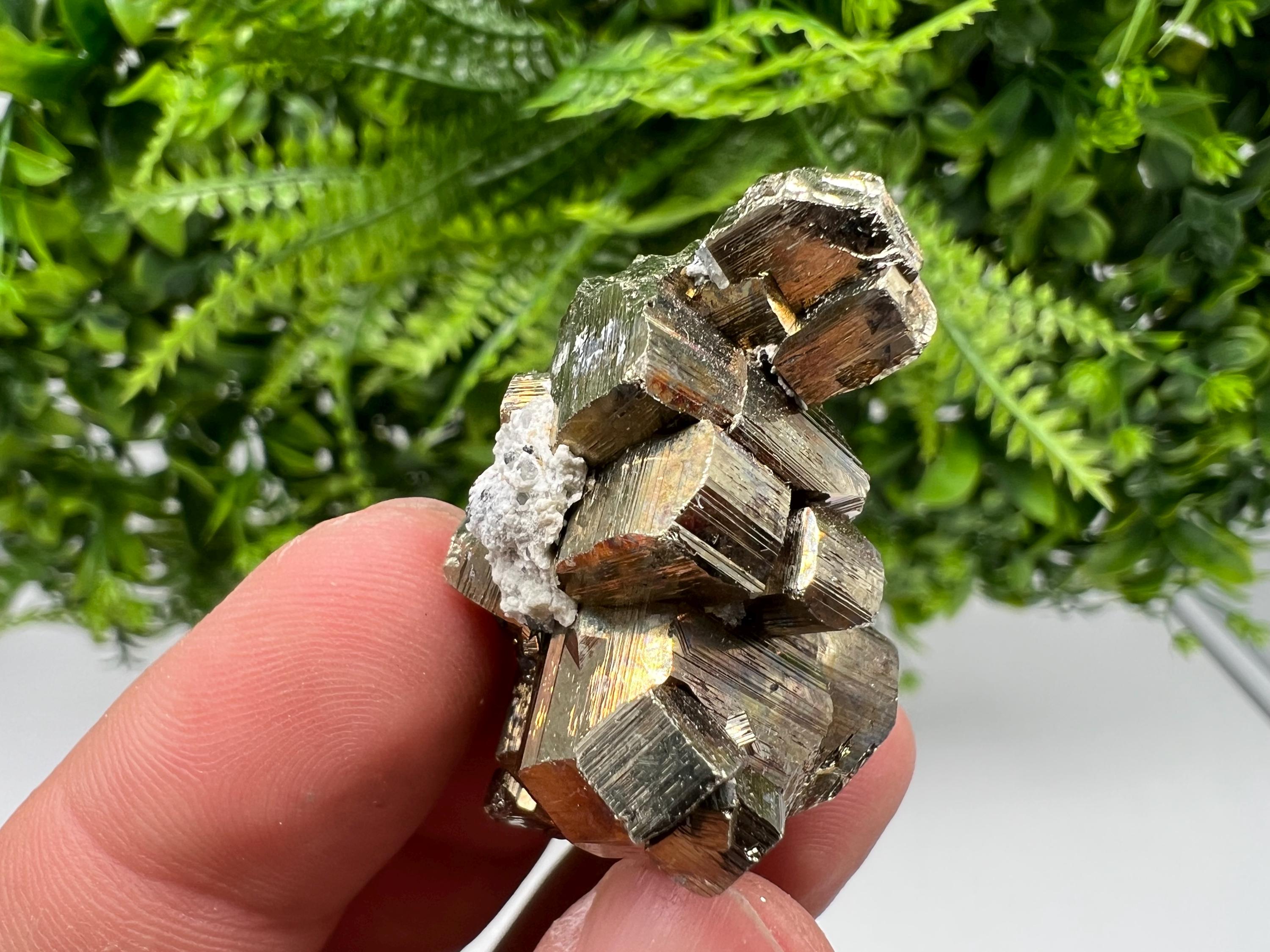Rainbow Pyrite Hematite Cluster: Borieva Mine, Bulgaria