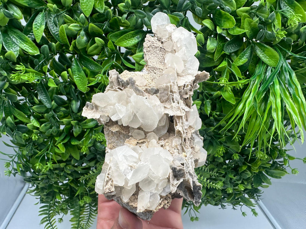 UV Calcite on Aragonite, Bulgaria Mineral Specimen, Rare Crystal
