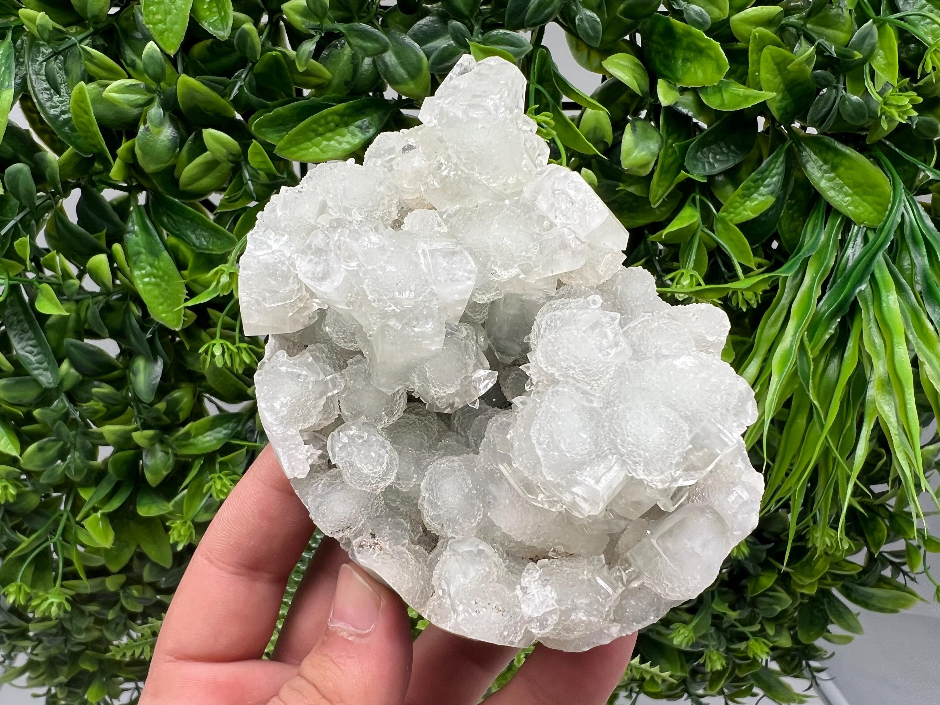 Apophyllite Stilbite Chalcedony Specimen: India Minerals Collection