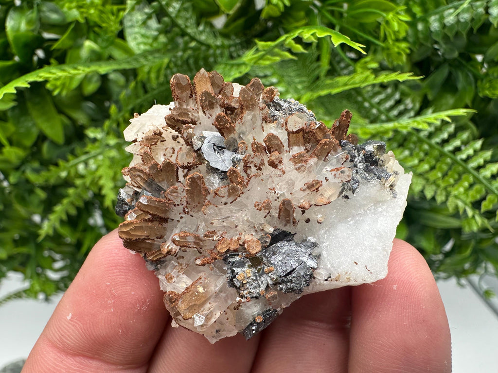 Quartz Sphalerite Siderite Specimen: Bulgaria Home Decor Stone