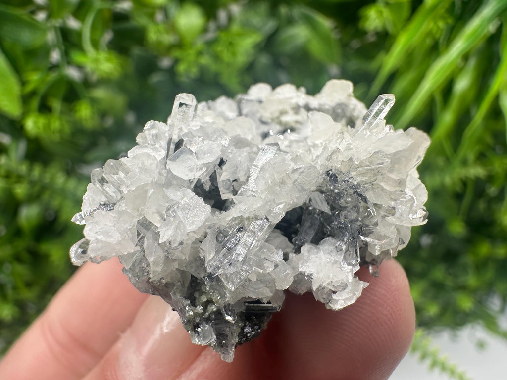 Calcite on Quartz Mineral Specimen, Borieva Mine, Bulgaria