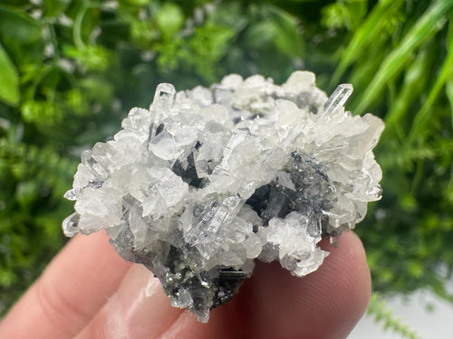 Calcite on Quartz Mineral Specimen, Borieva Mine, Bulgaria