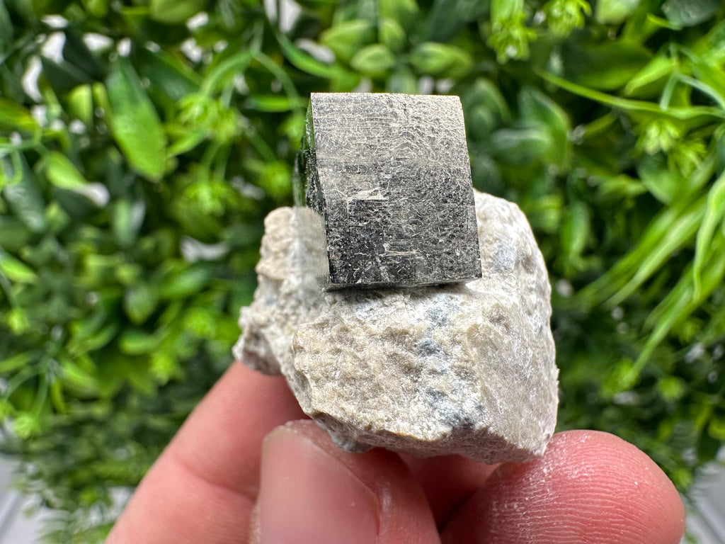 Large Pyrite Cube on Matrix, Navajun Spain, Home Decor Stone