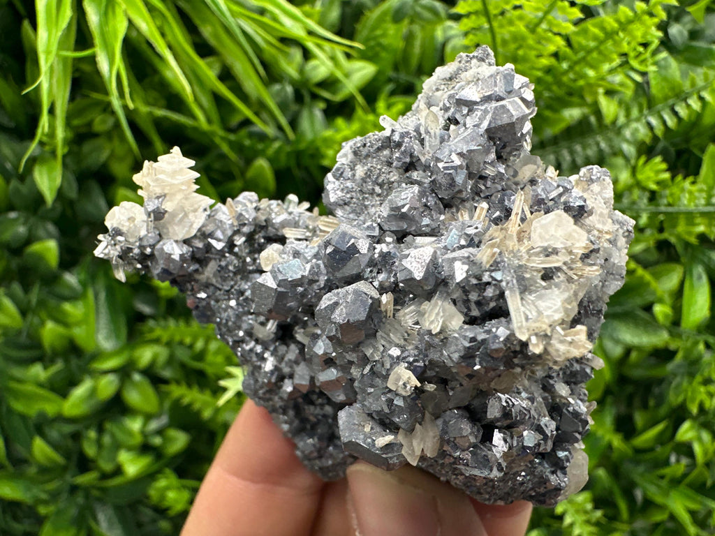 Galena Spinel with Quartz, Calcite, Borieva Mine Mineral Specimen
