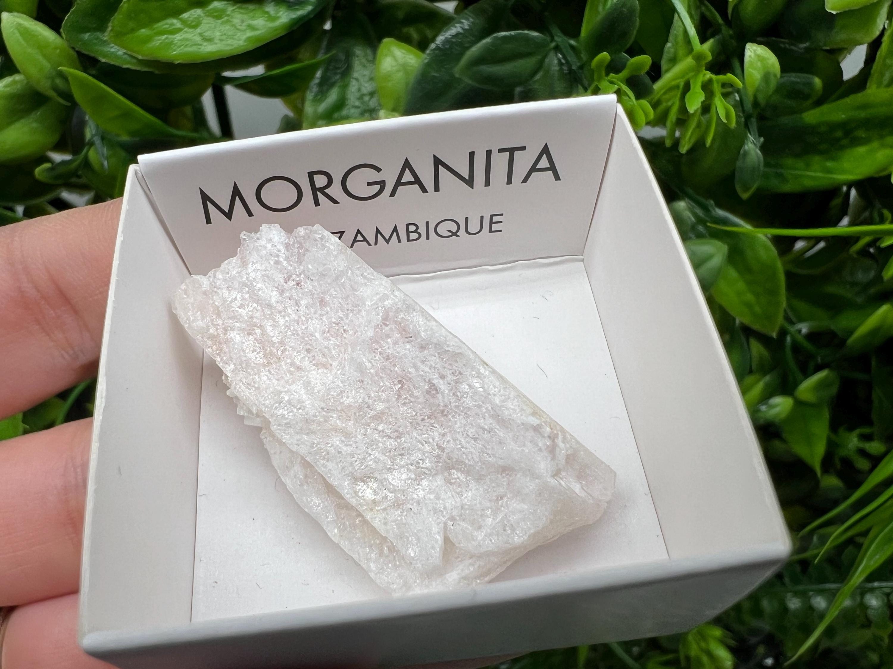 Rare Raw Morganite Specimen: Mozambique Crystal Mineral