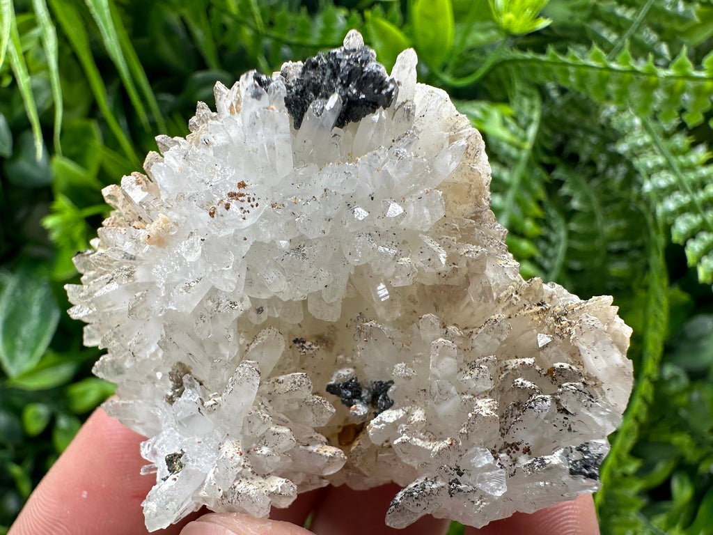 Quartz with Chalcopyrite and Sphalerite, Natural Minerals Home Decor Stone