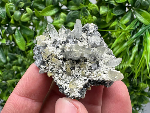 Chlorite Epidote Quartz Mineral Specimen, Bulgaria Home Decor Stone
