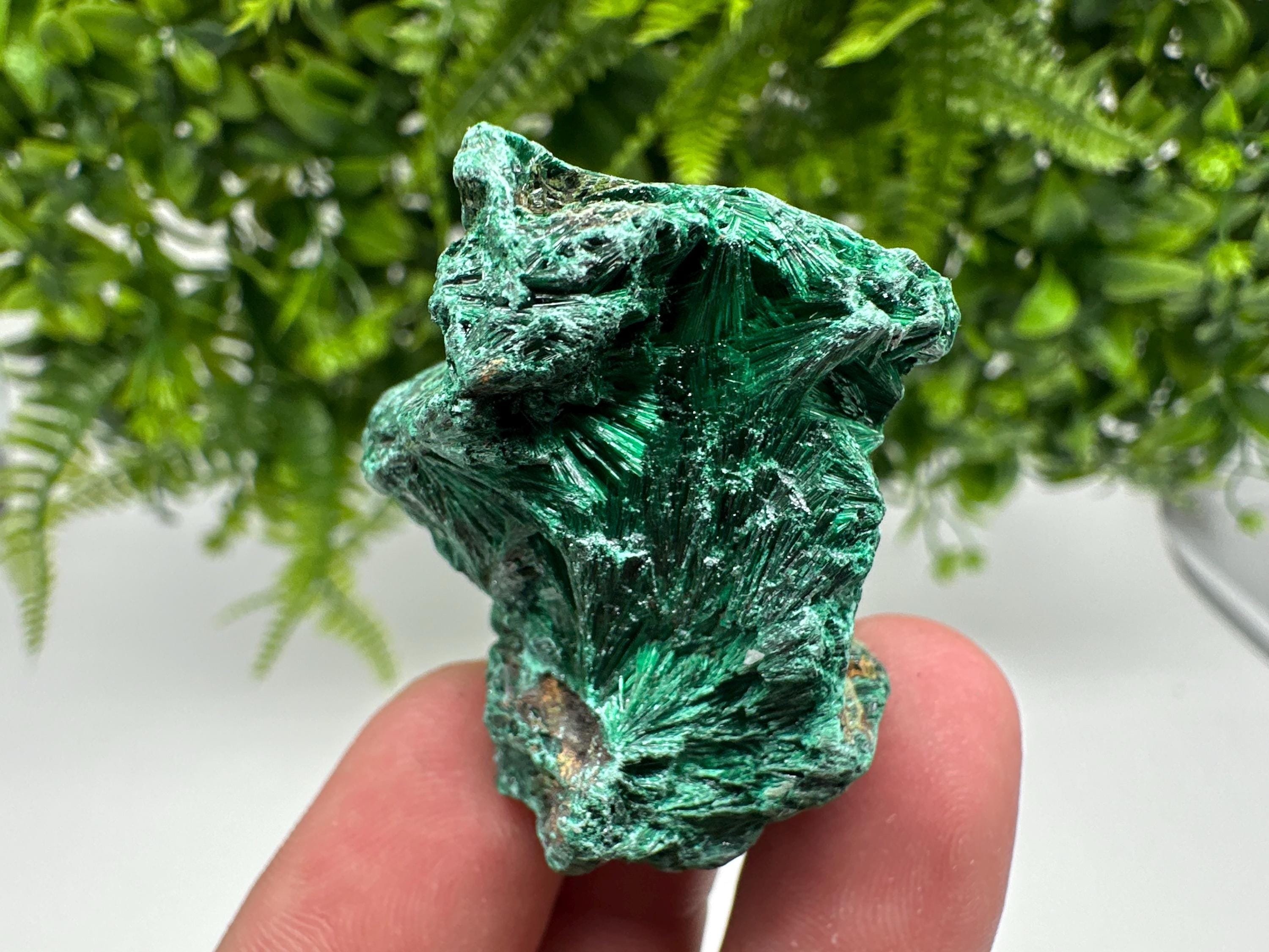 Green Polished Malachite Crystal Specimen from Congo