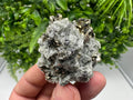 Pyrite on Green Quartz Mineral Specimen, Borieva Mine Bulgaria