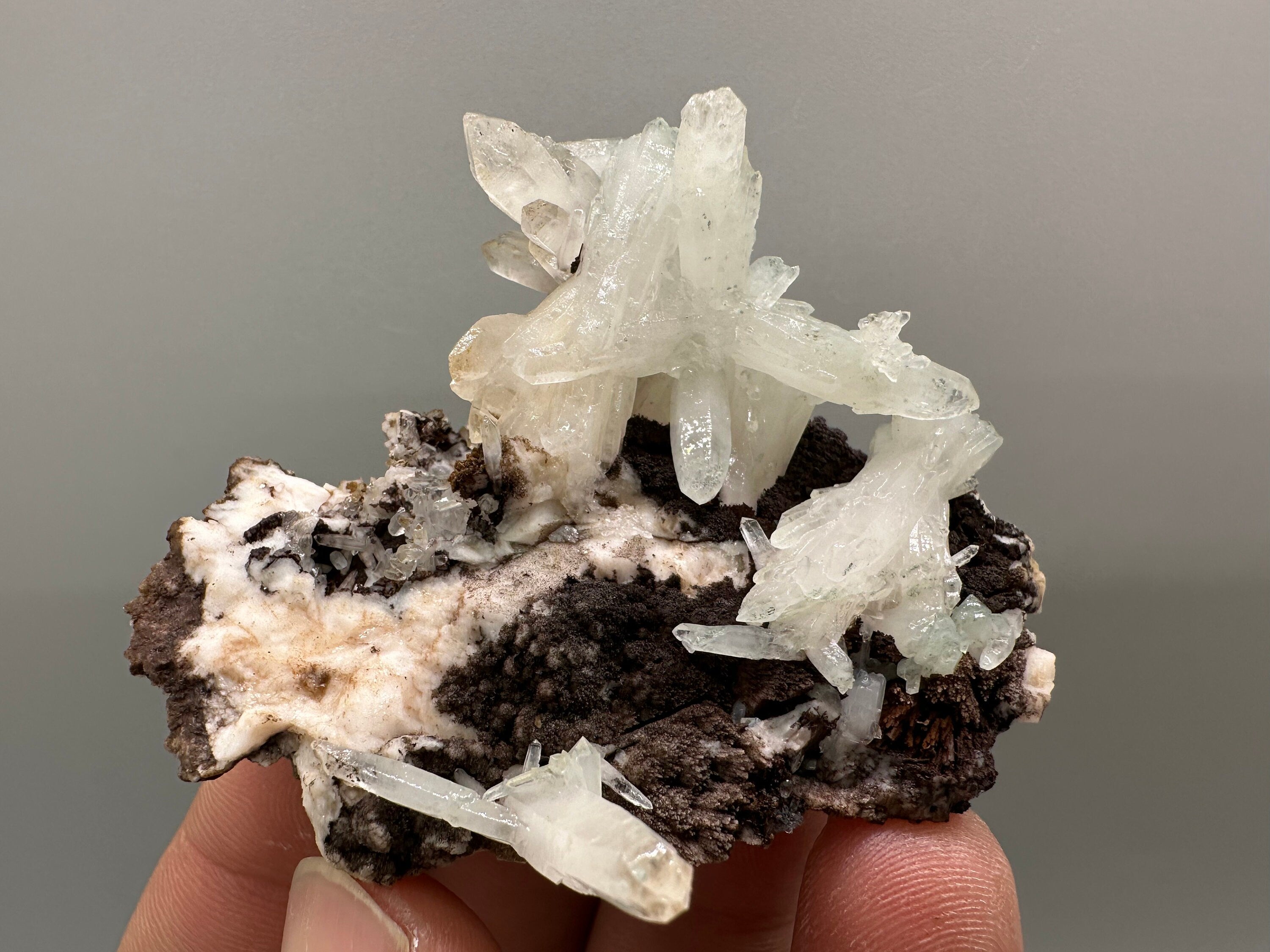 Chlorite Quartz on Rhodochrosite with Dolomite - September 9th Mine
