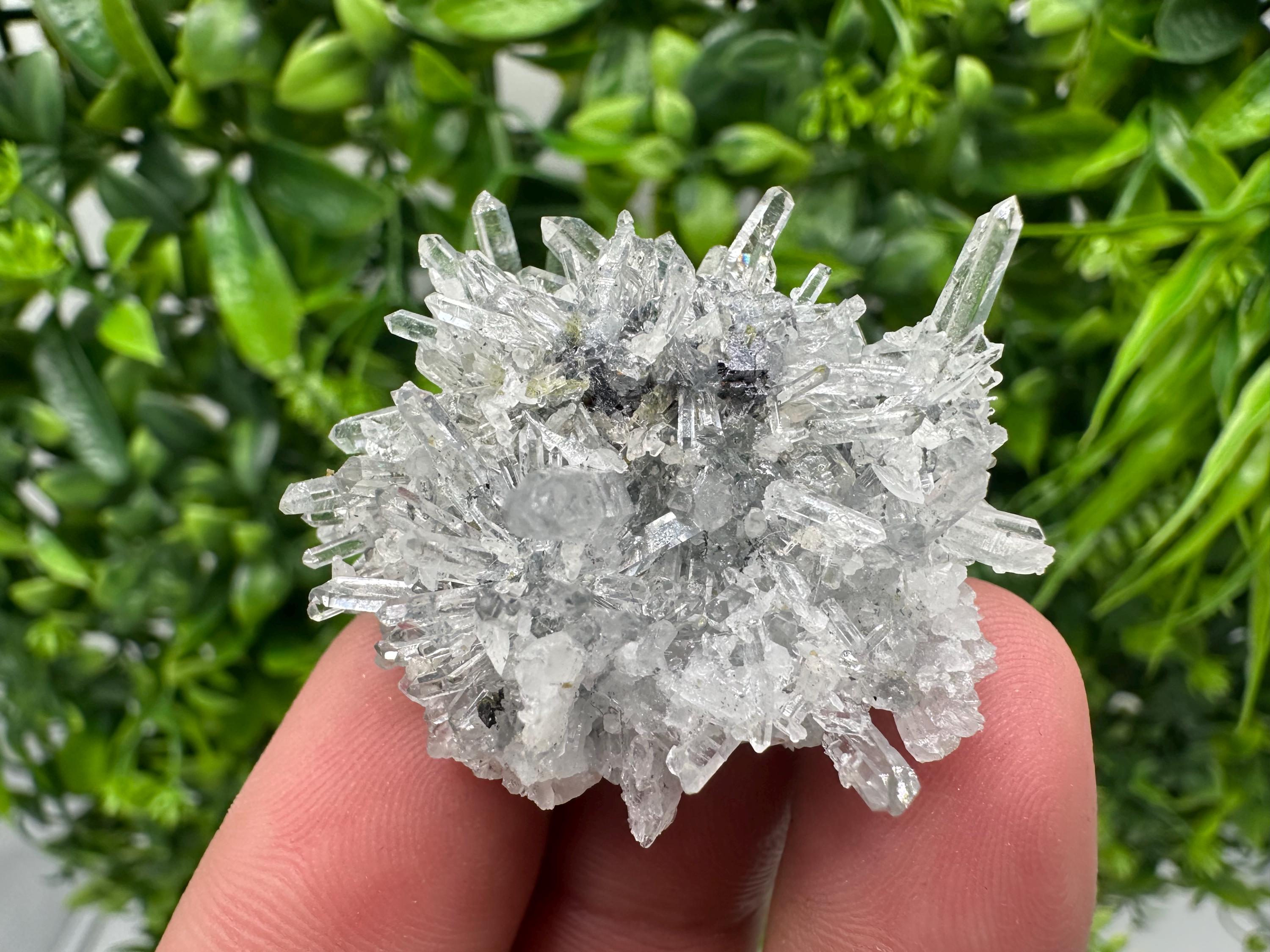 Chlorite Quartz Crystal Cluster - Borieva Mine, Bulgaria