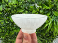 Selenite Crystal Charging Bowl – Natural Hand-Carved Cleansing Dish for Altar Decor