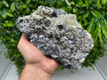 Skeletal Galena Mineral Specimen: Sphalerite, Quartz, Calcite - Krushev Dol Mine