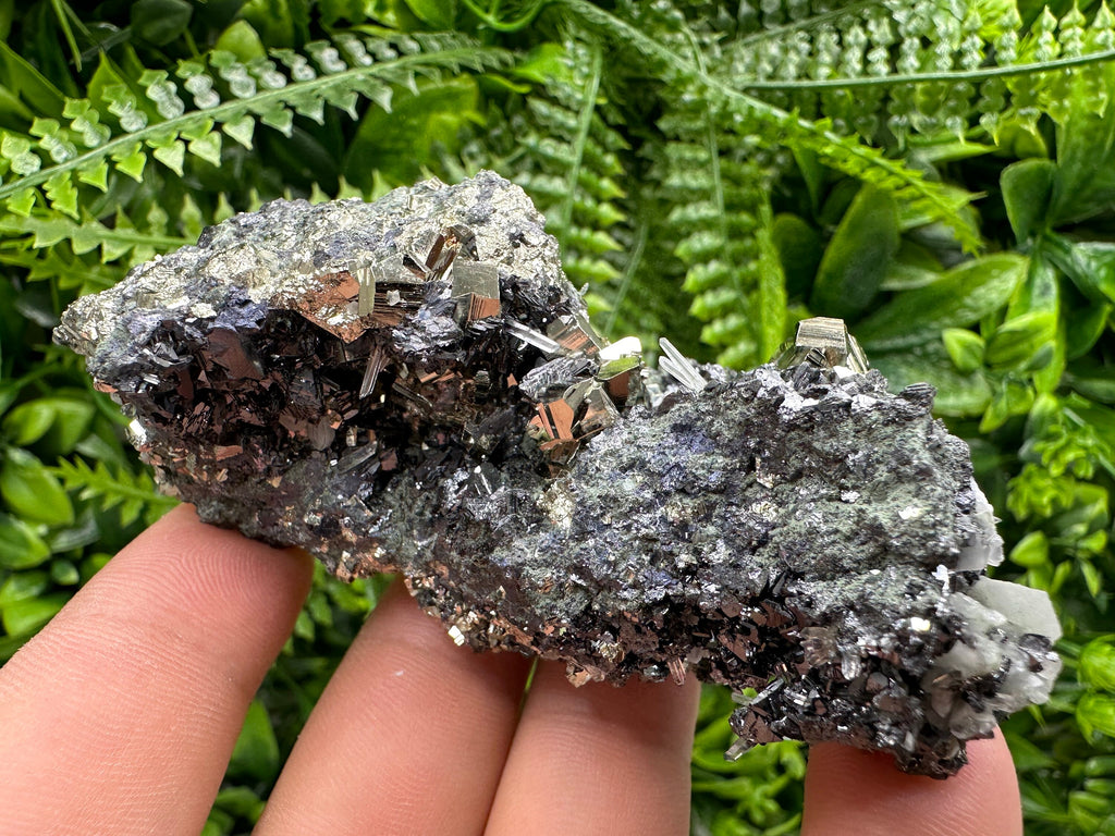 Pyrite Sphalerite Quartz Cluster with Chlorite, Bulgaria Minerals