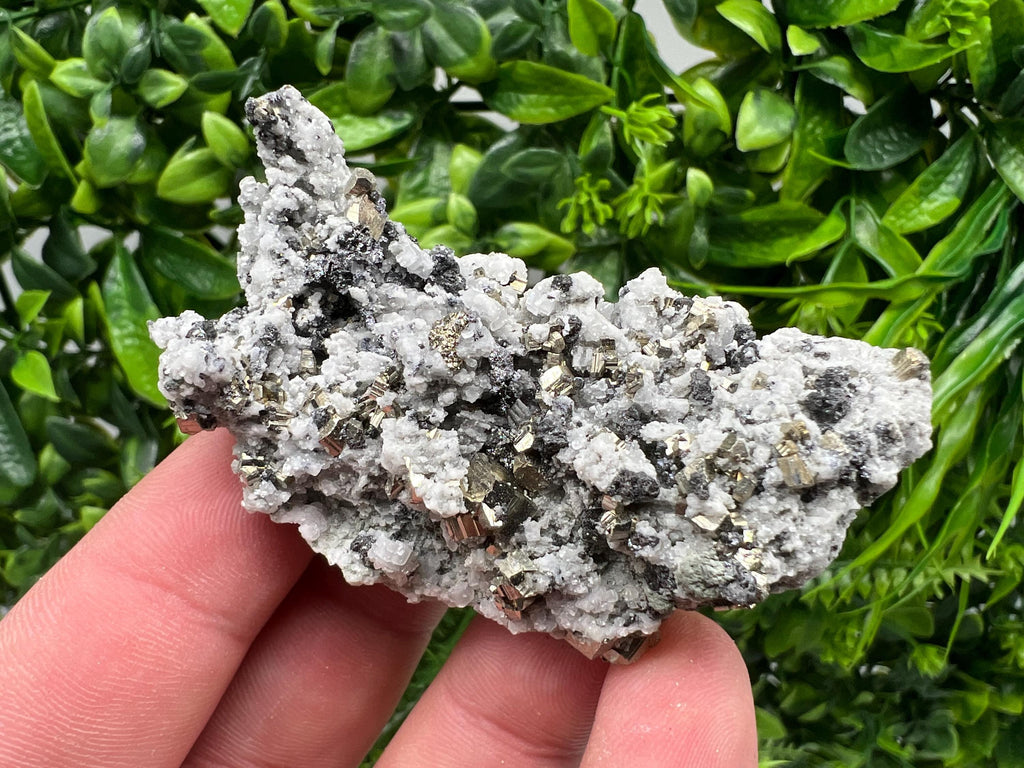 Stunning Pyrite on Quartz,Calcite from Borieva mine,Madan,Bulgaria,natural,collectible mineral specimen,home decor stone,collection crystal
