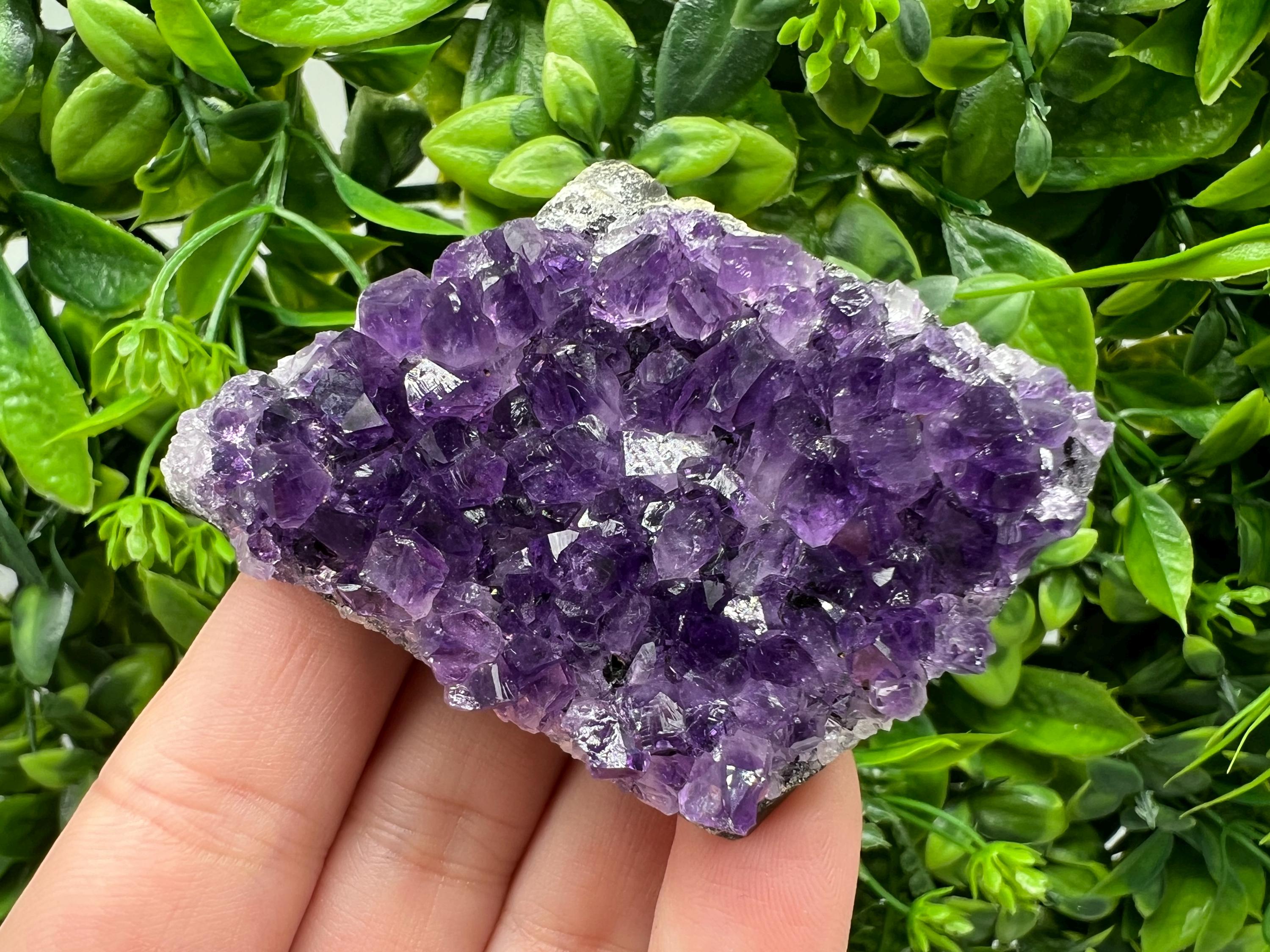 Uruguay Amethyst Crystal: Purple Quartz Home Decor, Energy Stone