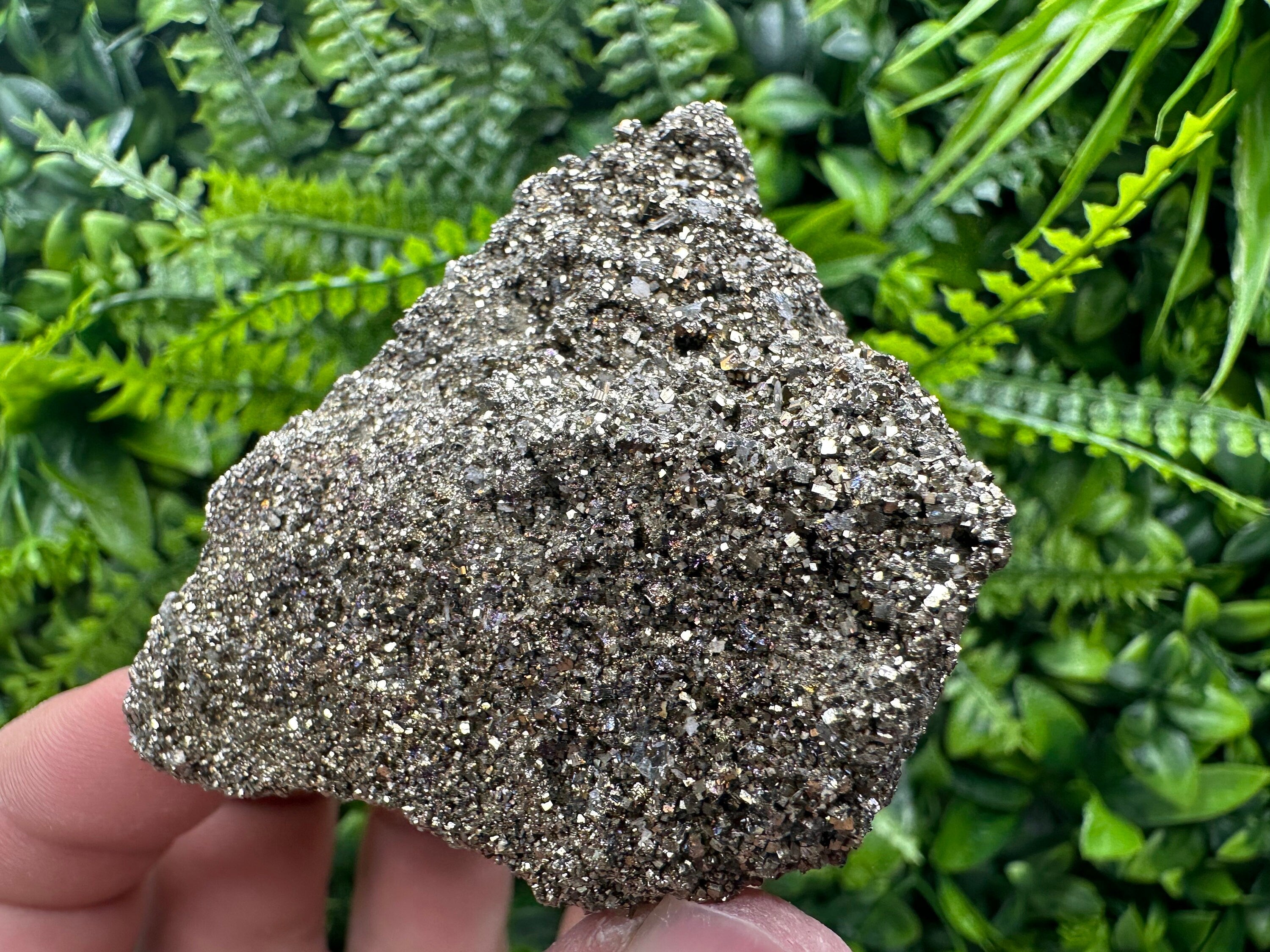 Rare Shiny Pyrite Crystal: Natural Fool's Gold Mineral Souvenir