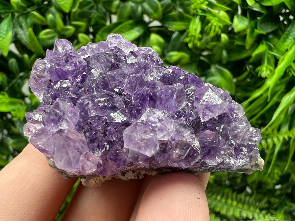 Uruguay Amethyst Cluster, Natural Purple Crystal, Home Decor