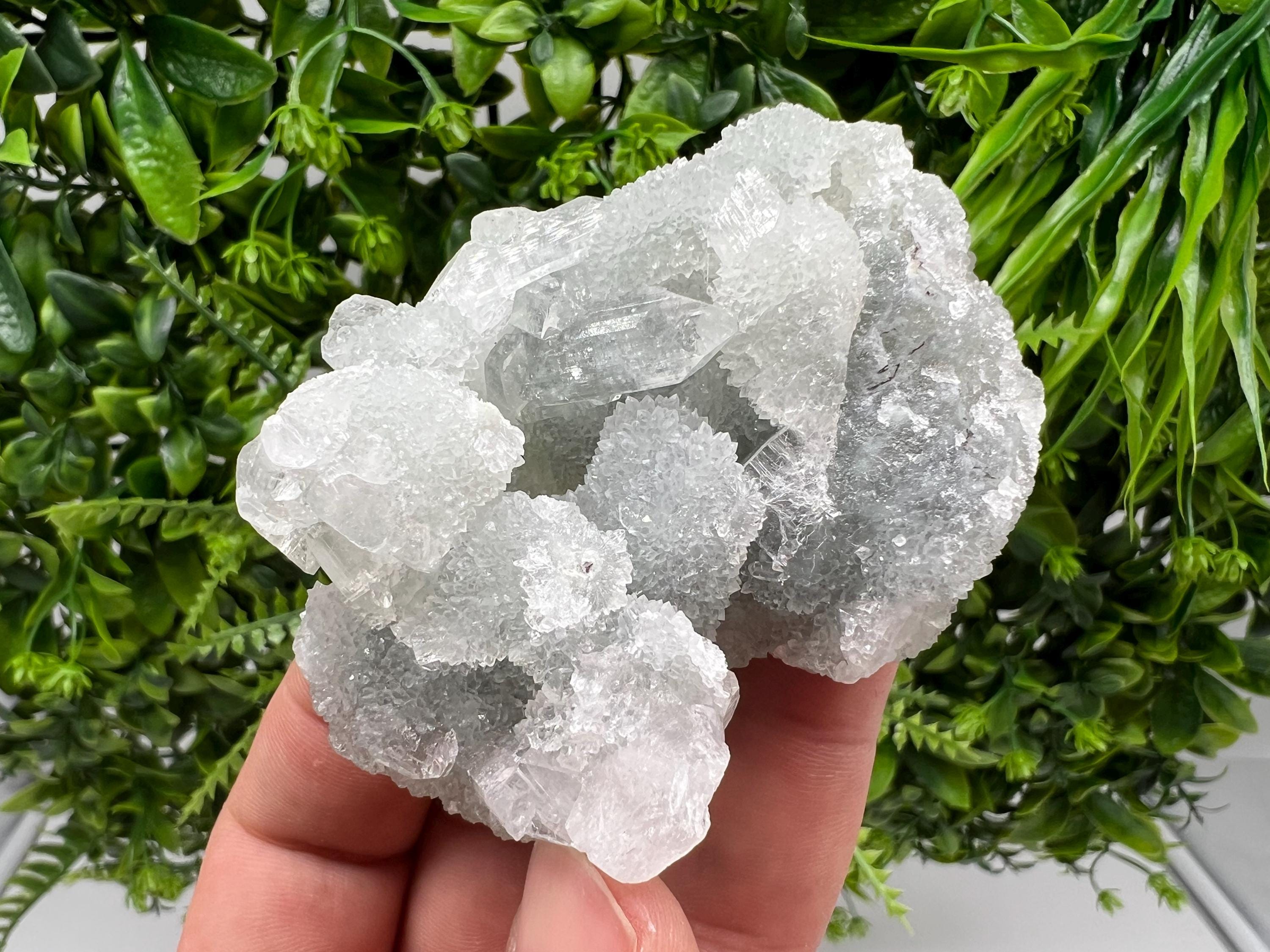 Natural Chalcedony Mineral Specimen: India Crystal Collection
