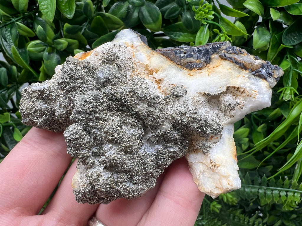 Barite,Marcasite on Chalcedony,from Androvo mine,Bulgaria,natural minerals souvenir,collection crystal,rare Barite cluster,gift,home