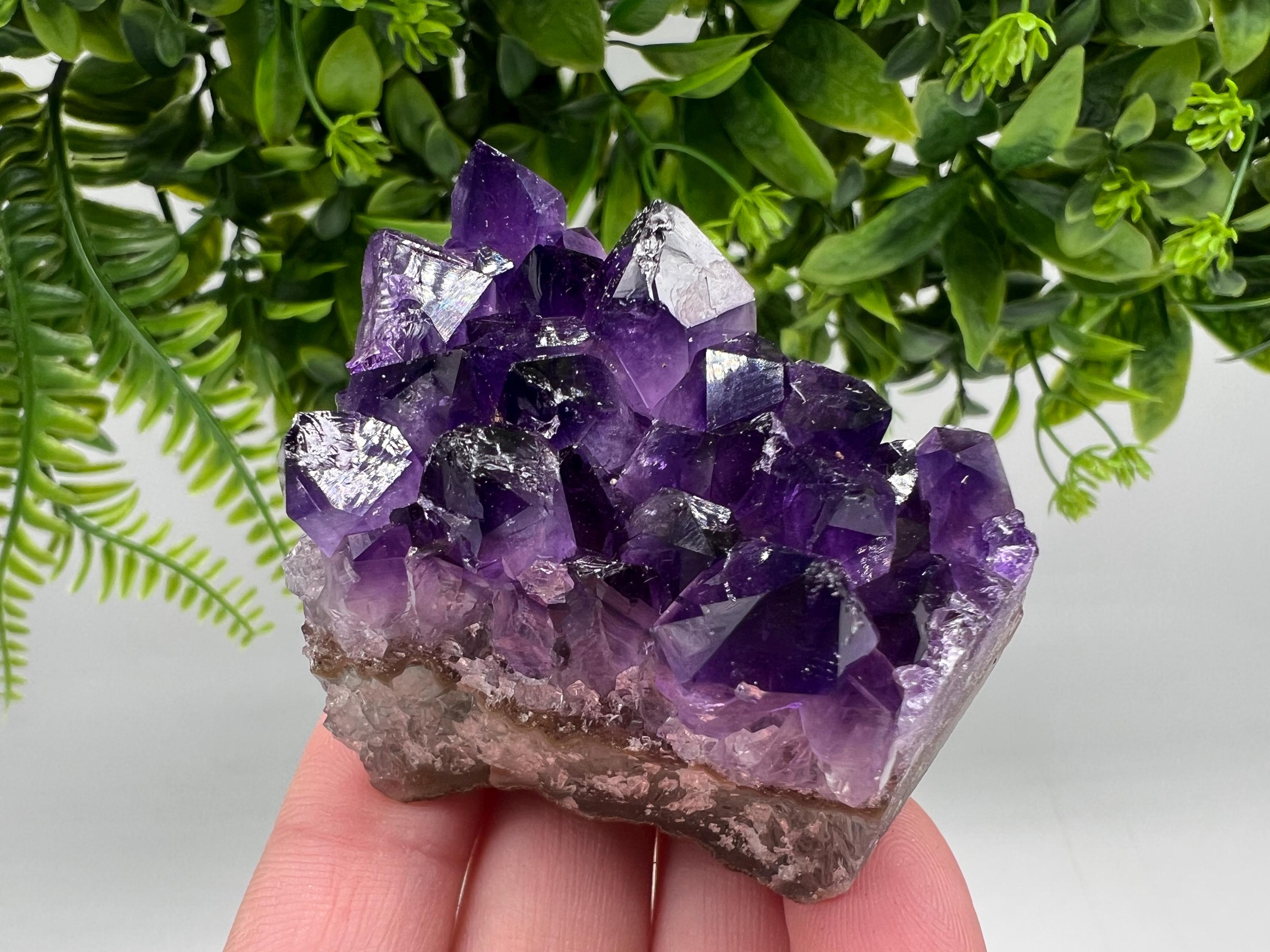 Uruguay Amethyst Crystal: Purple Quartz Home Decor, Energy Stone