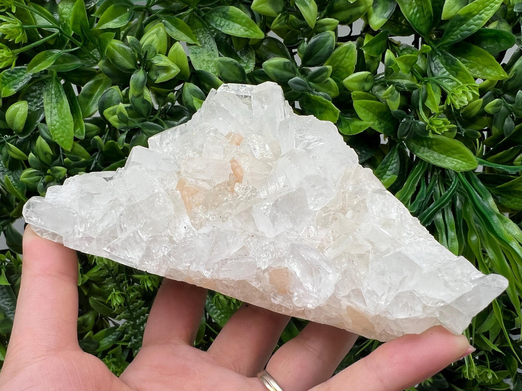 EXSTA Large Apophyllite,Stilbite on Chalcedony,natural,collection mineral specimen,India Mineral,Crystal,Stone Mineral Specimen IndiaCrystal