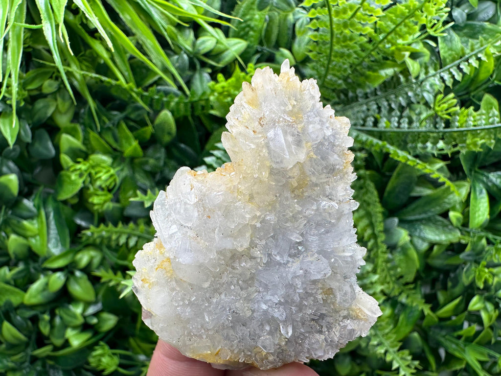 Limonite Coated Quartz Crystal: Natural Mineral Home Decor