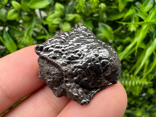 Botryoidal Black Hematite Specimen: Moroccan Crystal, Chakra Reiki