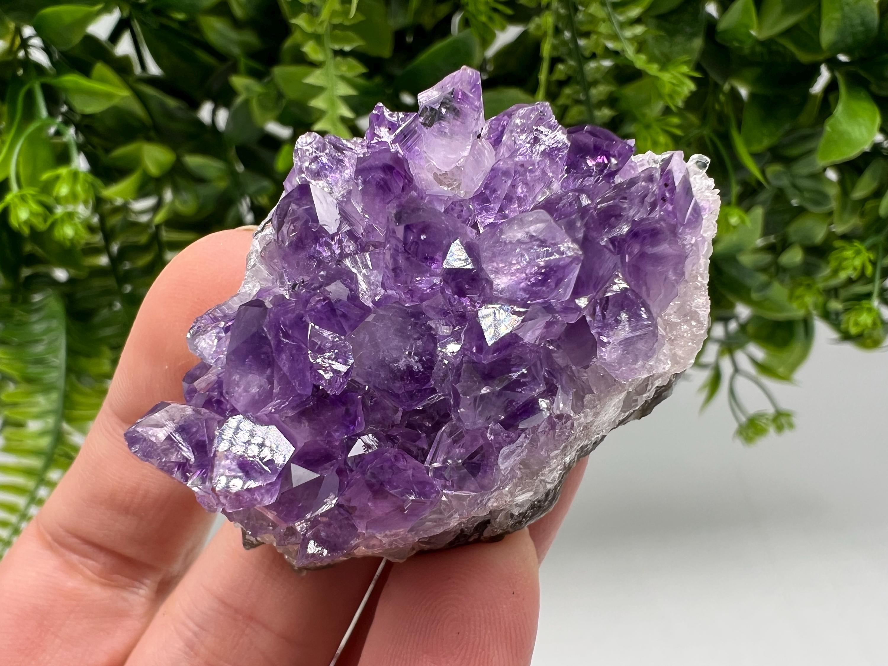 Uruguay Amethyst Crystal: Purple Quartz Phantom - Home Decor