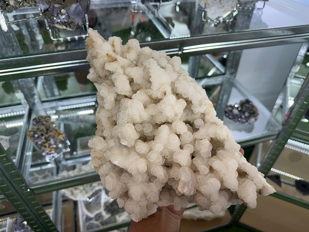 Stunning uv fluorescent Calcite natural minerals souvenir crystal home decor stone gift minerals collection calcite cluster Borieva Bulgaria