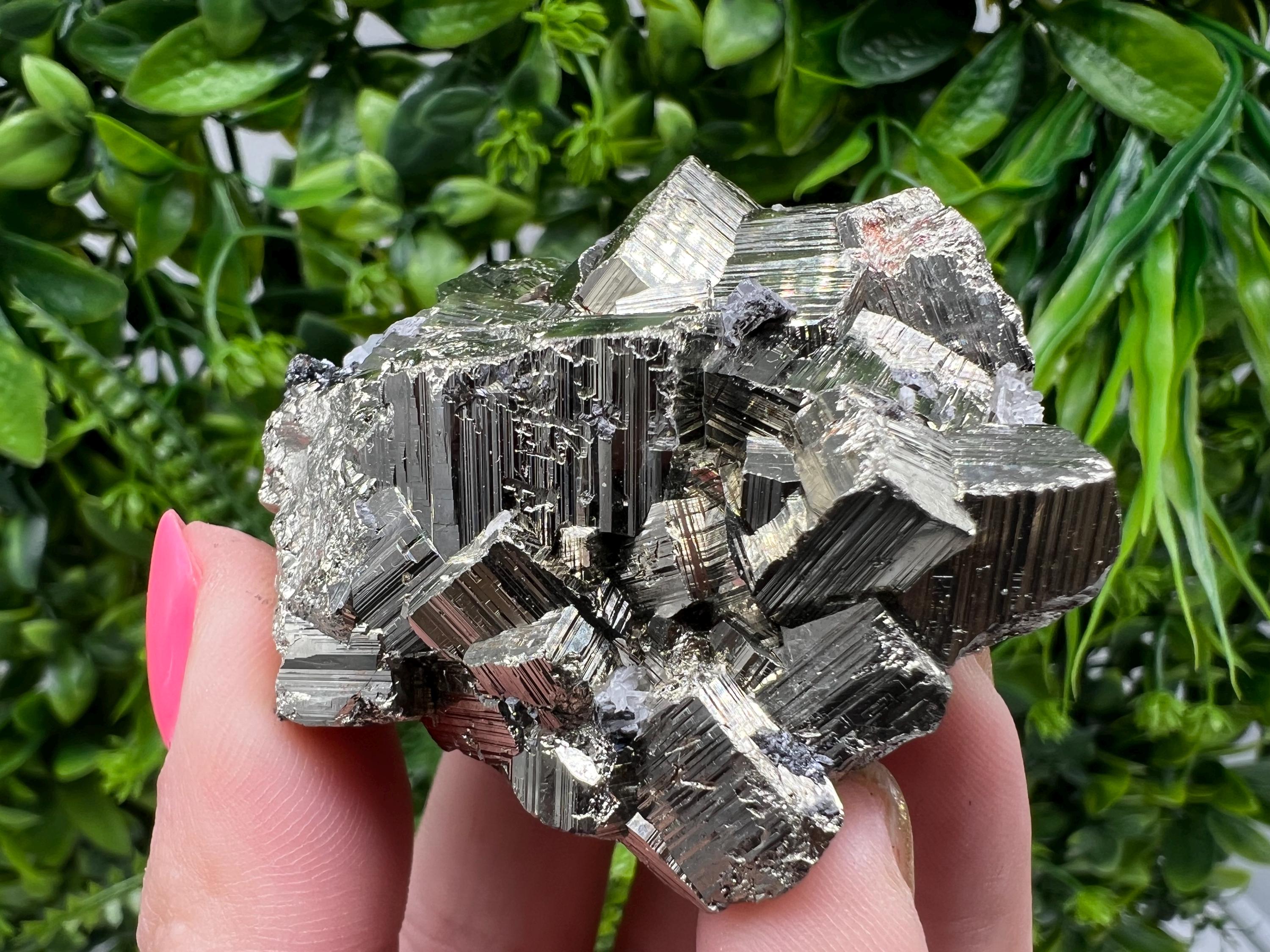 Rare Pyrite Crystal Cluster: Natural Mineral Specimen, Bulgaria