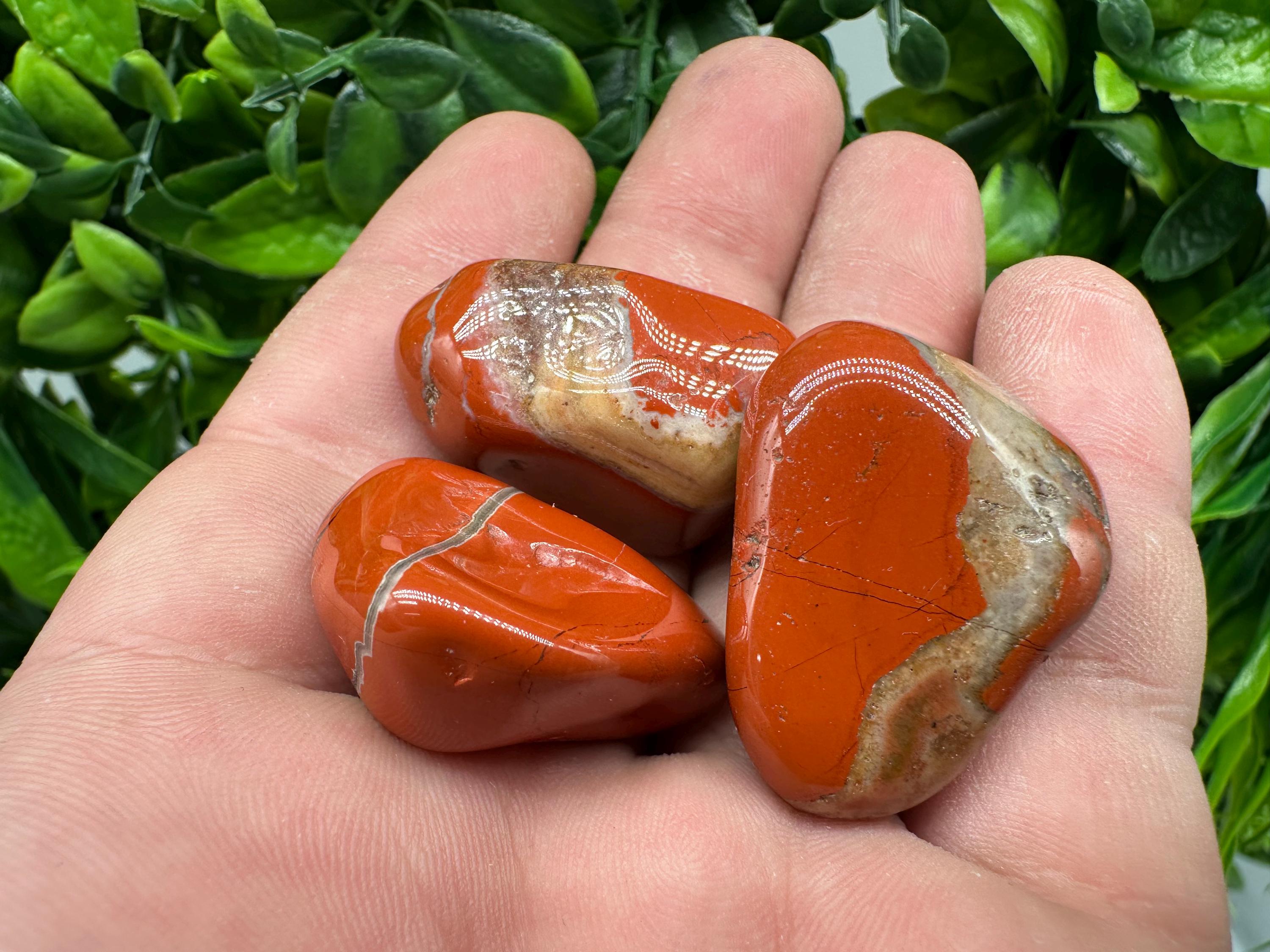 Red Jasper Tumbled Stone: Healing Crystal, Zodiac Gemstone