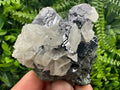 Galena on Sphalerite & Calcite: Natural Mineral Souvenir from Borieva Mine, Bulgaria