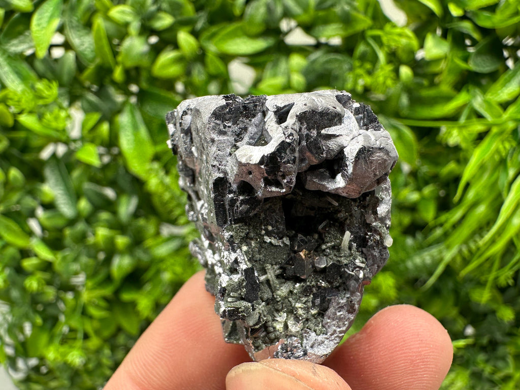 Skeletal Galena on Quartz, Borieva Mine Mineral Specimen