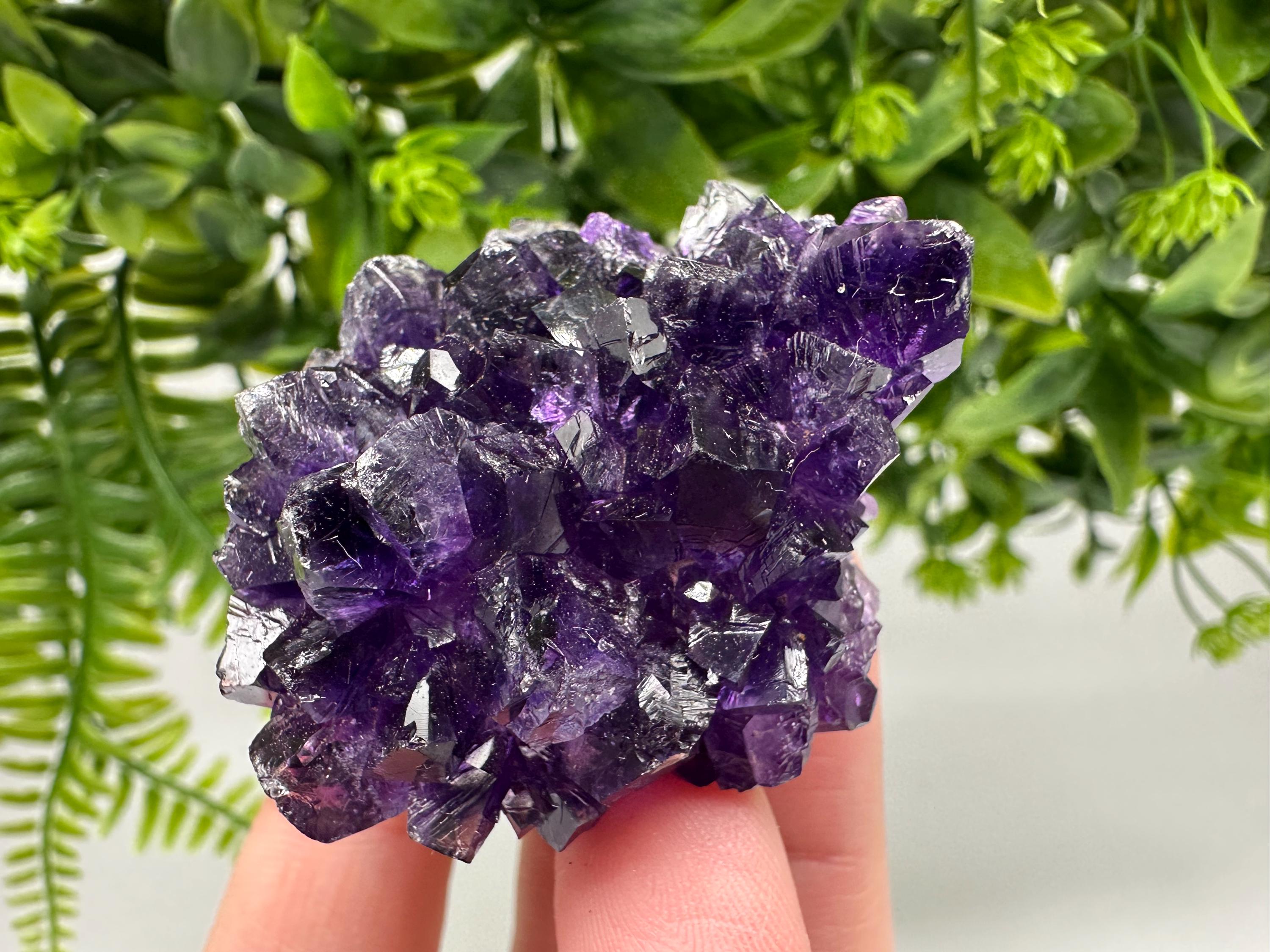 Uruguay Amethyst Crystal: Purple Quartz Home Decor, Energy Stone
