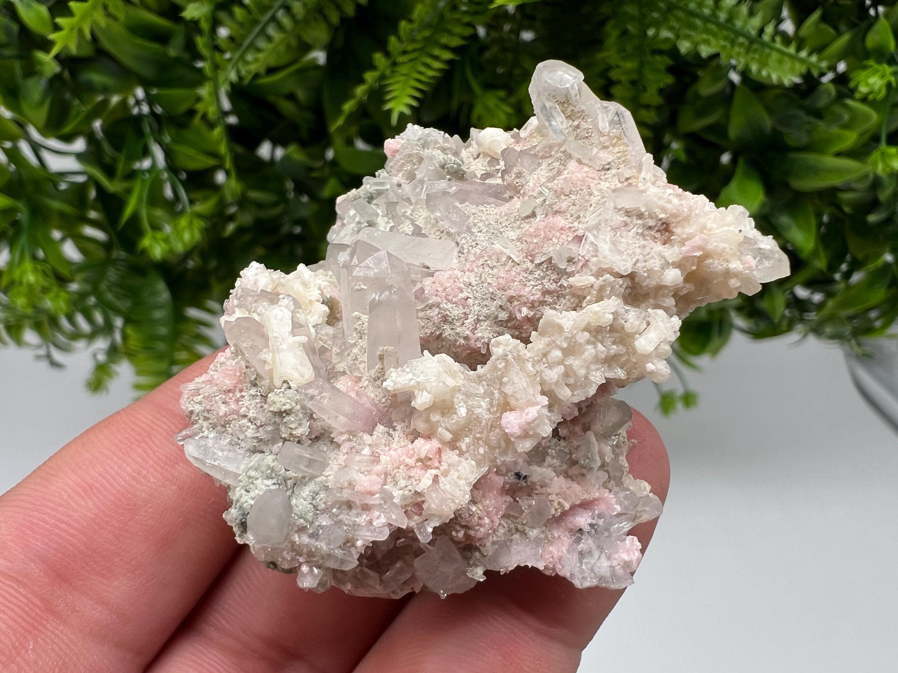 Pink Rhodochrosite Crystal: Starnica Mine, Bulgaria - Home Decor Stone