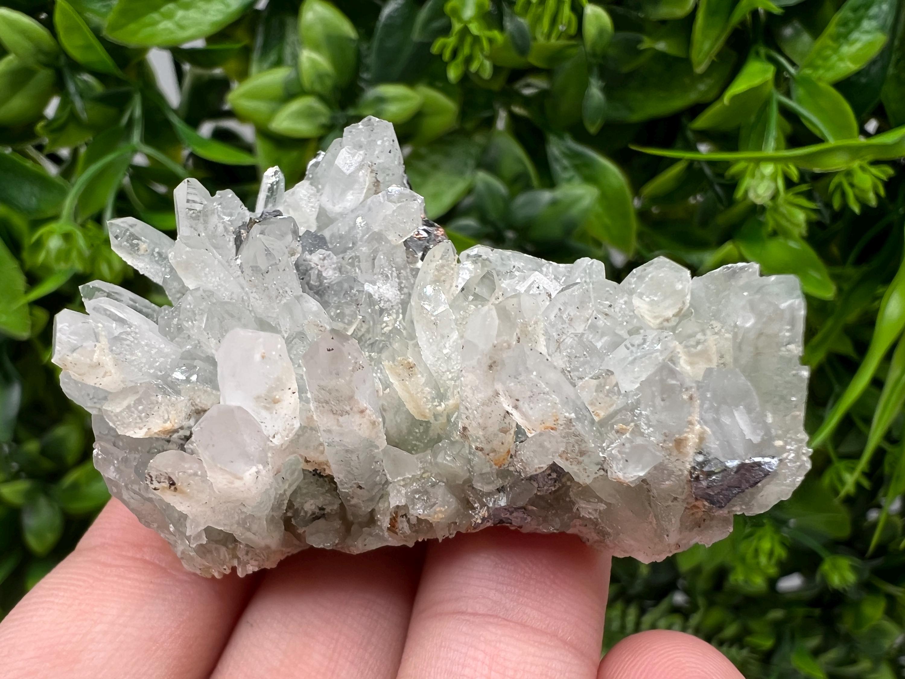 Wonderful Transparent Quartz on Chlorite Matrix,From Borieva mine,Madan,Bulgaria,Quartz,Quartz crystal,mineral specimen,collection quartz