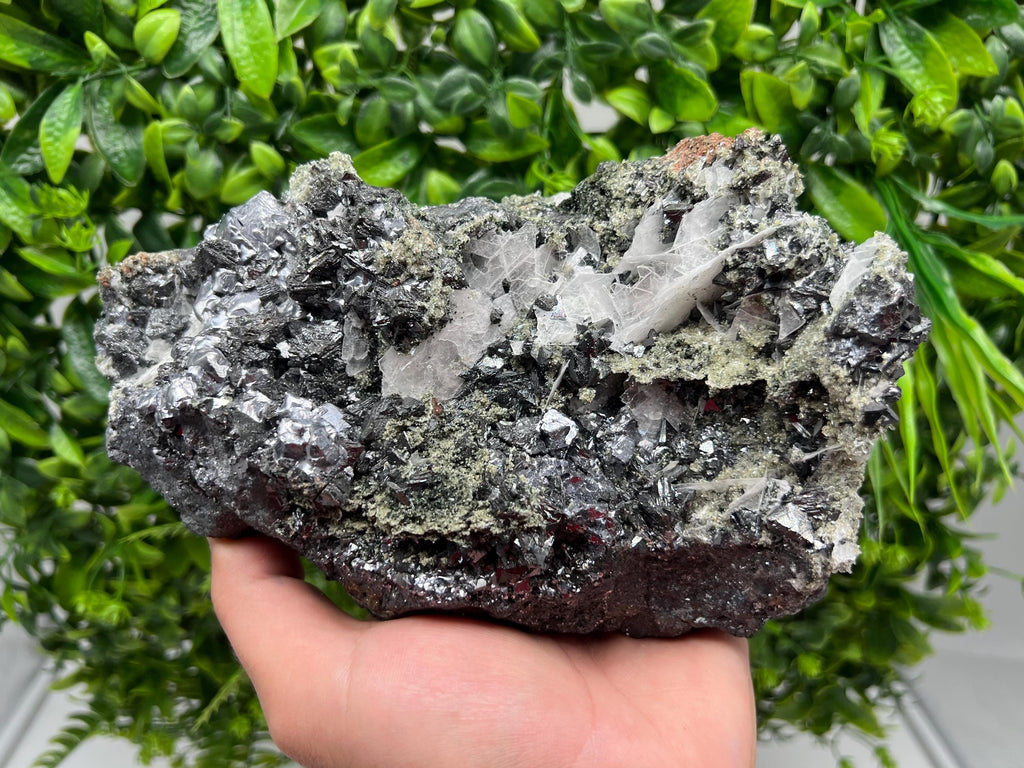 Collection Skeleral GALENA on Sphalerite,Calcite,gree Quartz,natural,collectibles mineral specimen,home decor stone,gift,collection specimen