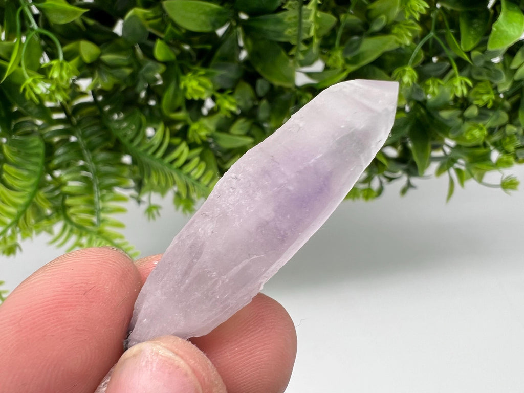 Amethyst Phantom Quartz Crystal, Chalcedony Chlorite Inclusion, Laki Bulgaria