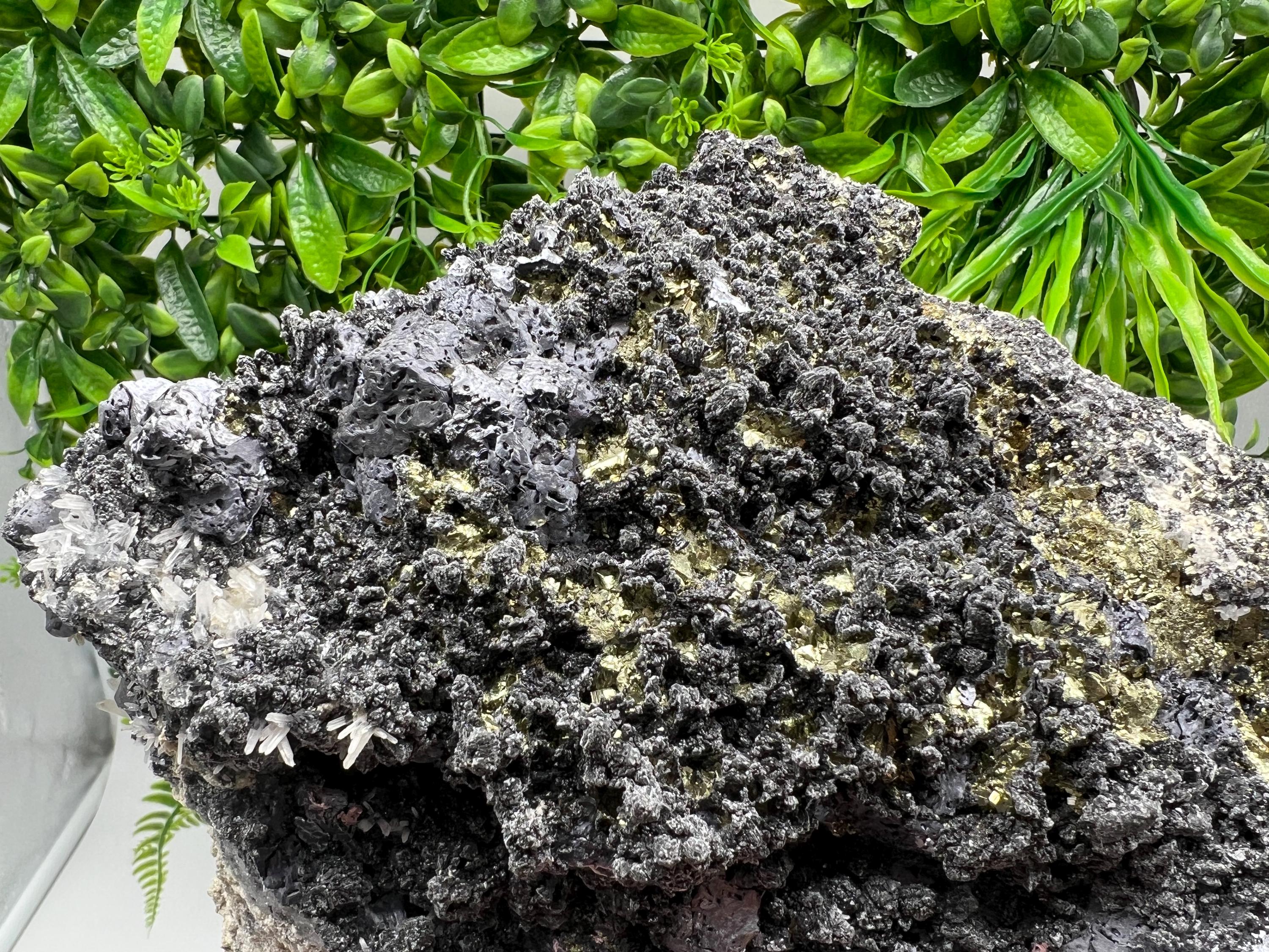 Large Galena Sphalerite Chalcopyrite Quartz Mineral Specimen